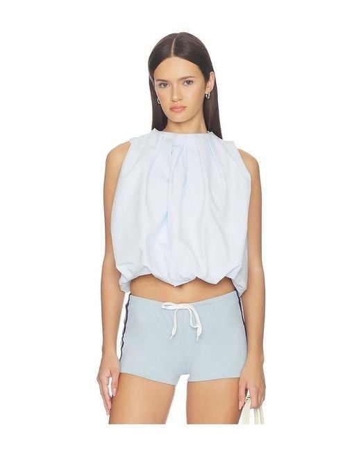 Lioness White Beverly Bubble Top