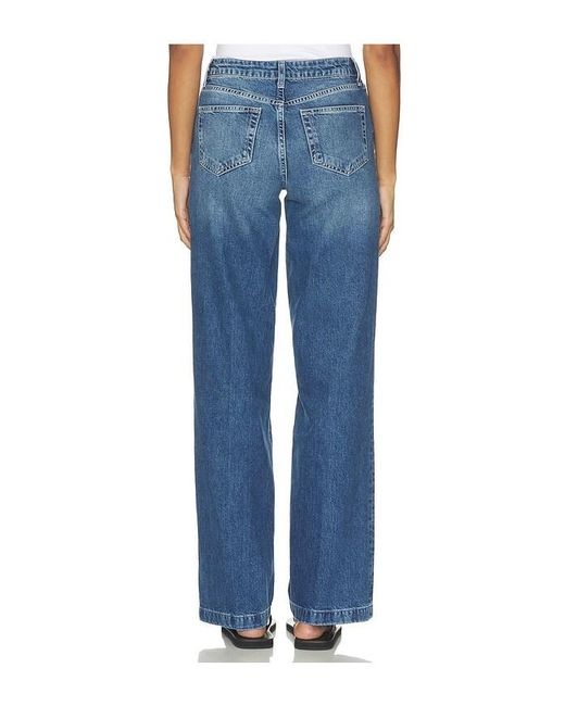 L'Agence Blue Clayton Wide Leg Pant