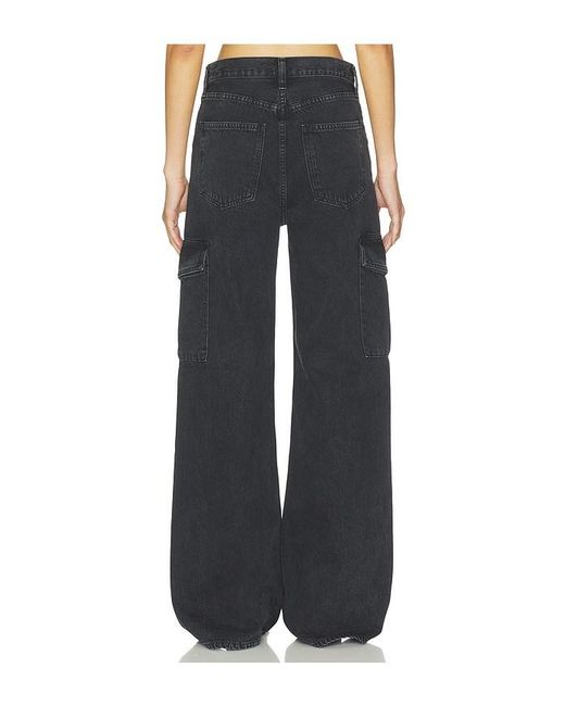 Agolde Black Minka Cargo Jeans