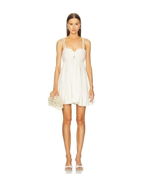 AMUR White Truth Rope Bubble Dress