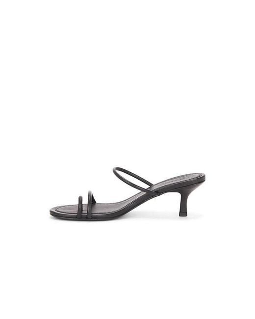 St. Agni White Minimal Strap Heel