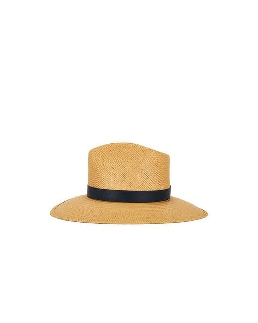 Janessa Leone White Leah Fedora Hat