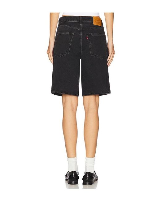 Levi's Black Baggy Dad Jort