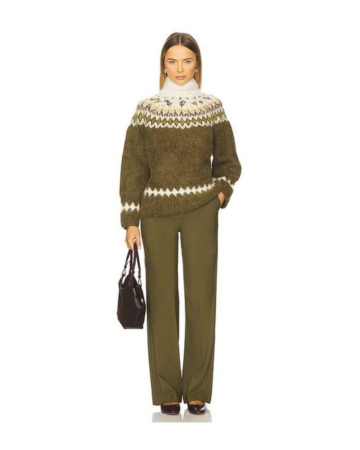 Rag & Bone Green Rollkragenpullover Beth