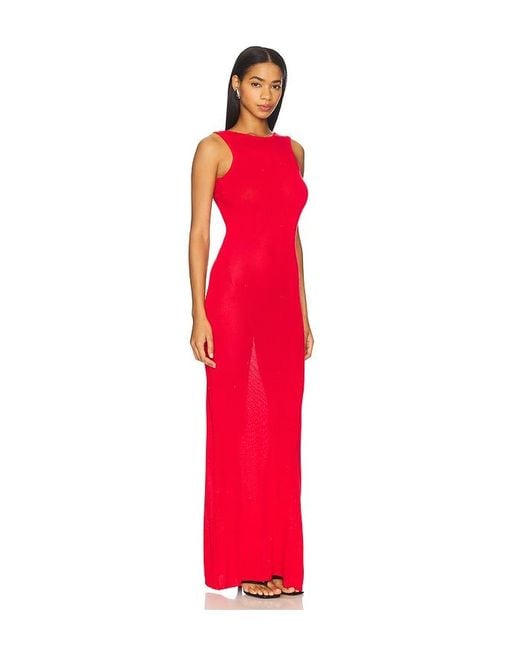 Runaway the Label Red Adriana Maxi Dress