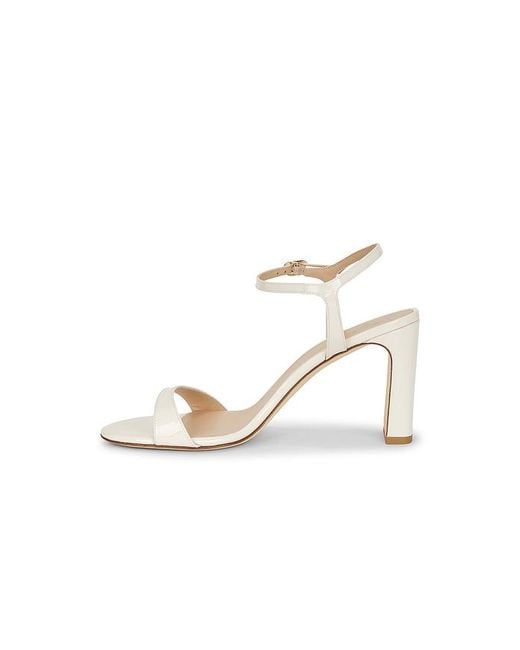 Stuart Weitzman White Babette Sandal 85