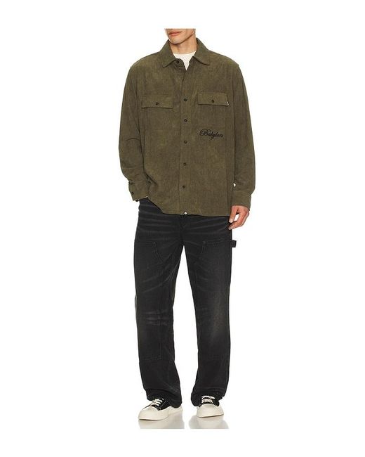 Babylon Black Double Knee Denim Pants for men