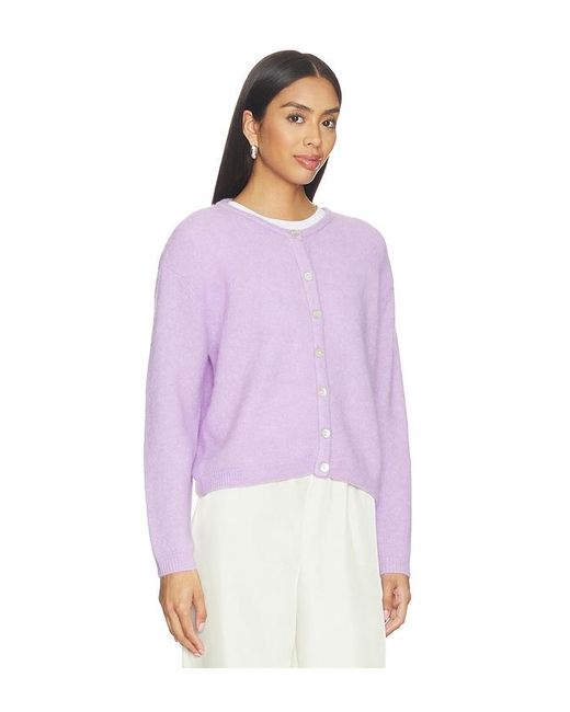 American Vintage Purple Crew Cardigan