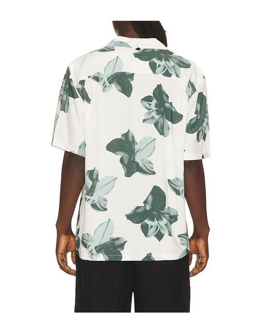 Rag & Bone White Avery Printed Shirt for men