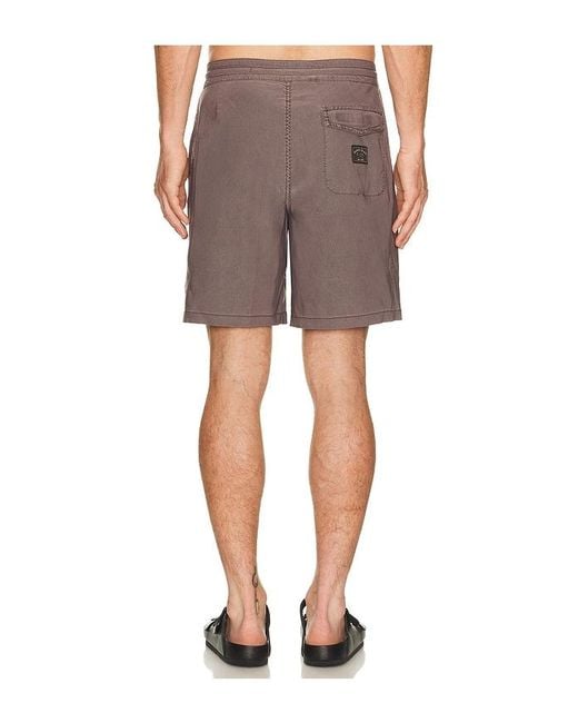 Dark Seas Brown Go To Panel Boardshort for men
