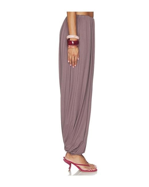 Line & Dot Purple Diane Draped Knit Pants