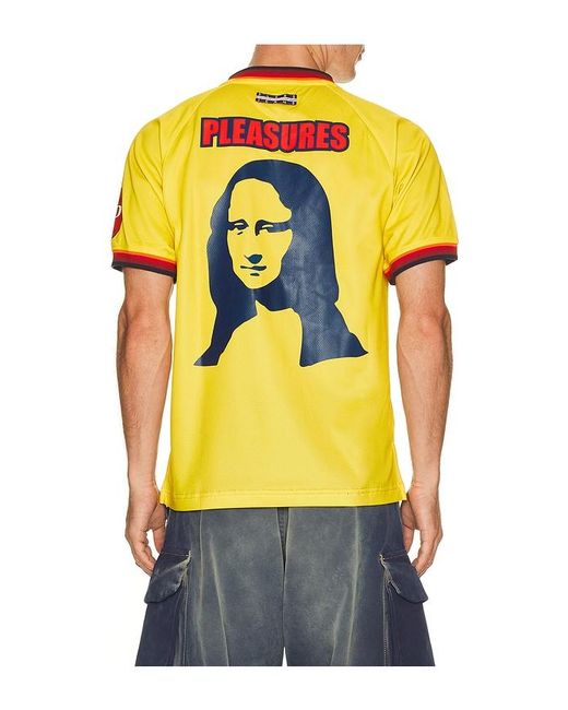 Pleasures Yellow Mona Sport Jersey for men