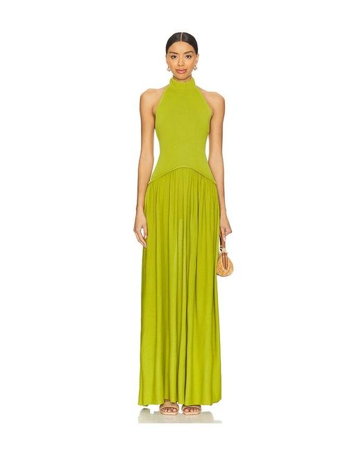 ROBE DOS-NU SOGLIO en Mint Solid & Striped en coloris Yellow