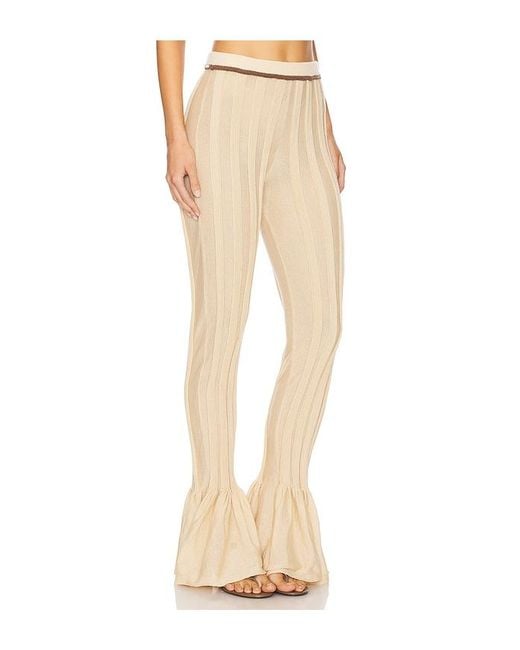 Isa Boulder Natural Pleatflare Pants