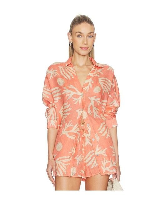 LSPACE Orange Rio Tunic