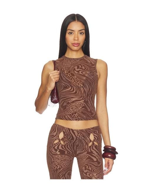 I.AM.GIA Brown Amina Top