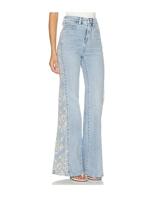 Veronica Beard Blue Joplin Wide Flare Jeans