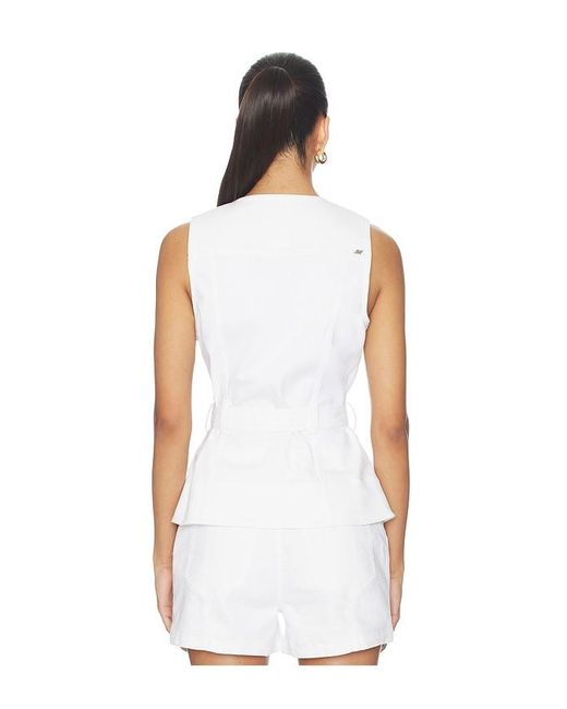 Cinq À Sept White Denim Reenee Vest