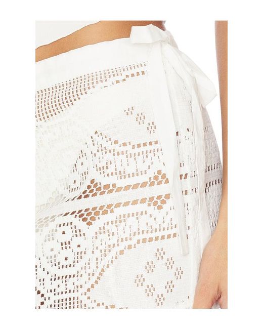 With Jean White Florence Mini Skirt