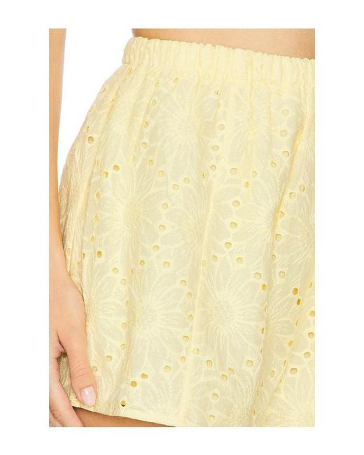 Lovers + Friends Yellow Josie Short