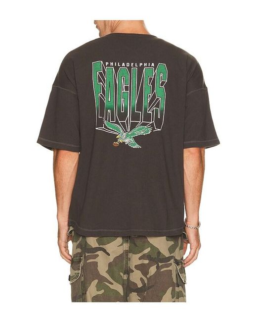 Junk Food Green Eagles Baseball Jersey for men