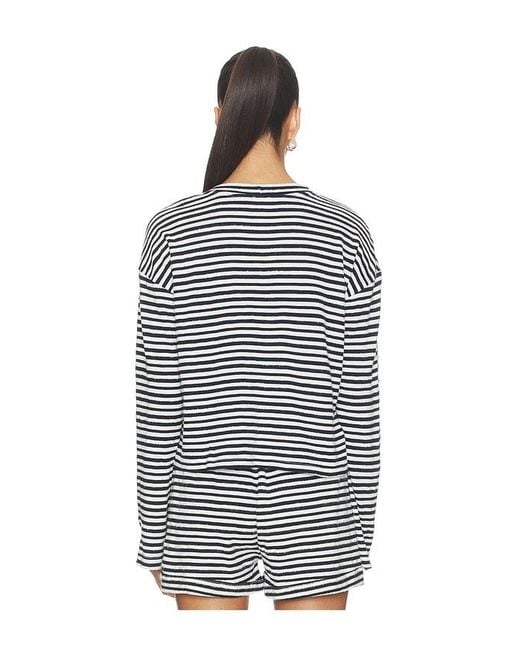 Bobi Multicolor Drop Shoulder Pullover Top