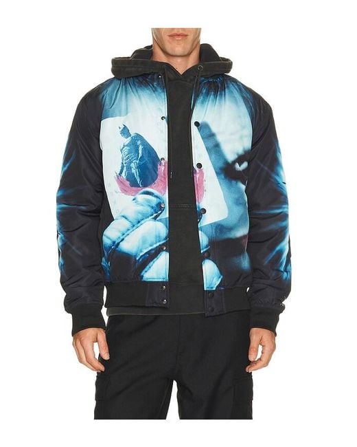 Reason Blue Dark Knight Varsity Jacket for men