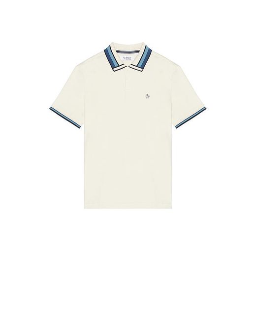 Original Penguin White Interlock Polo for men
