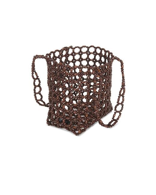 Madewell Black Wood Bead Tote Bag