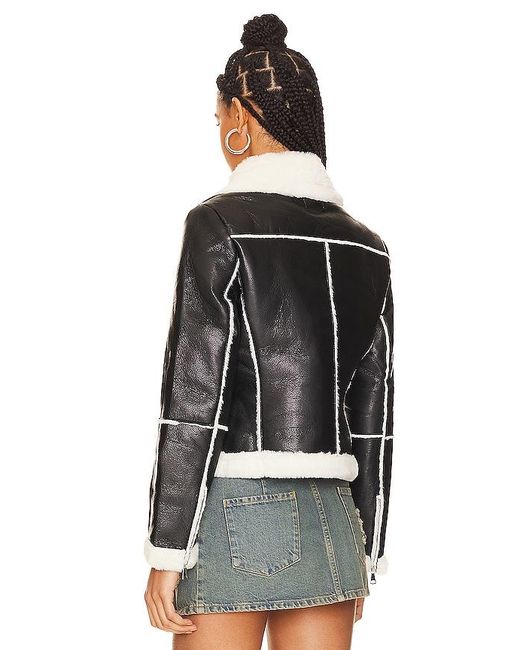 superdown Black Genna Zip Up Jacket