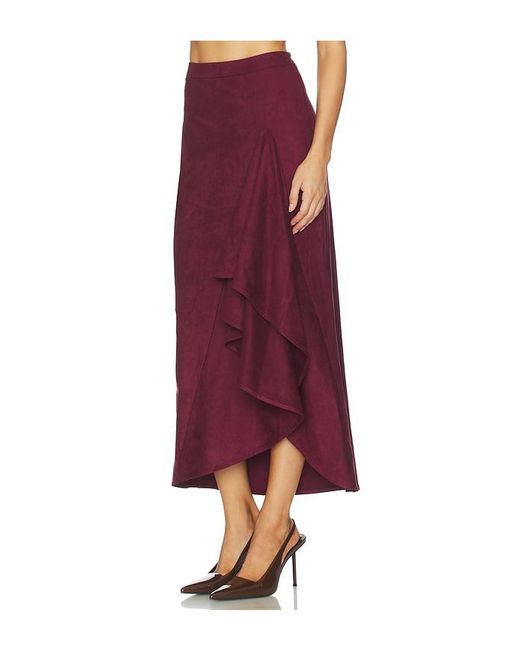 Line & Dot Red Valen Skirt