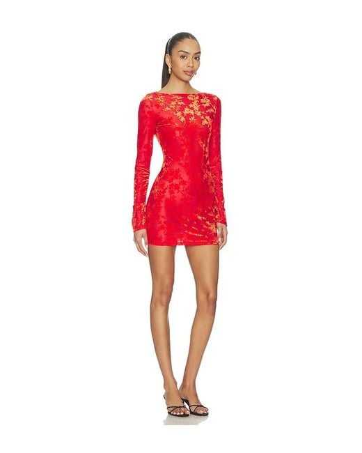 SNDY'S Red Zena Mini Dress