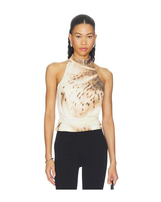 SOVERE Blue Odette Halter Top