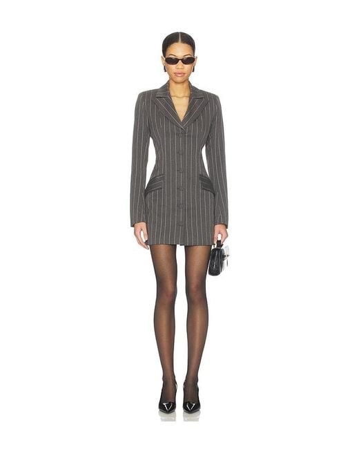 Fleur du Mal Black Maxwell Blazer Dress