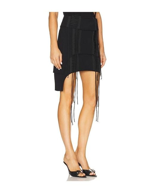 Helmut Lang Black Aviator Skirt