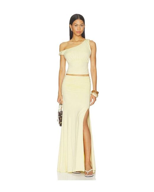 Madison The Label Yellow X Revolve Nisma Skirt