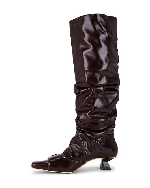 Dirt Brown Gathered Boot