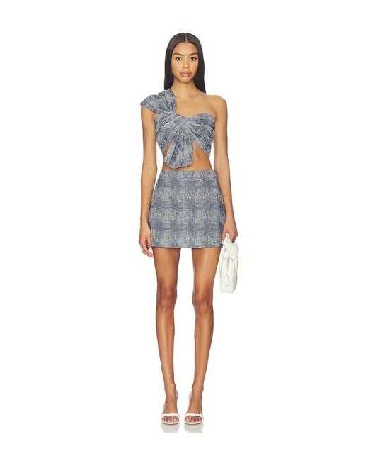 JBQ Blue Adrienne Mini Skirt
