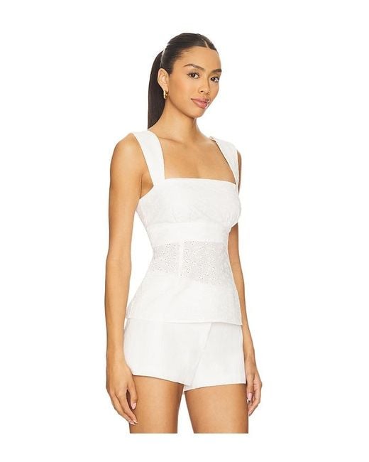 MORE TO COME White Priya Top