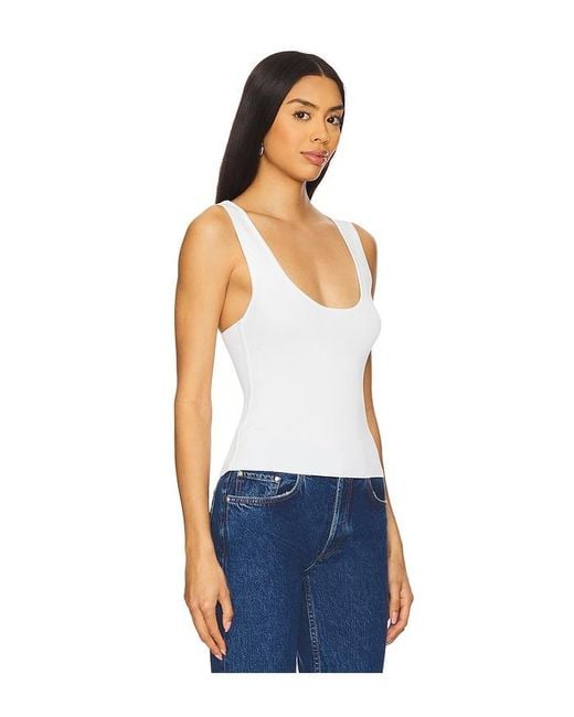WeWoreWhat Blue Deep V Top