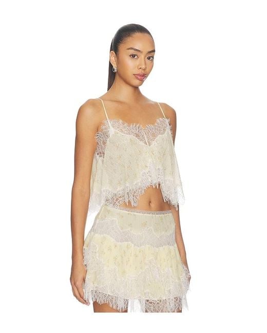LoveShackFancy Natural Elysia Top