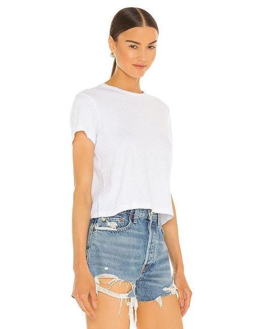 Re/done White X Hanes 1950S Boxy Tee