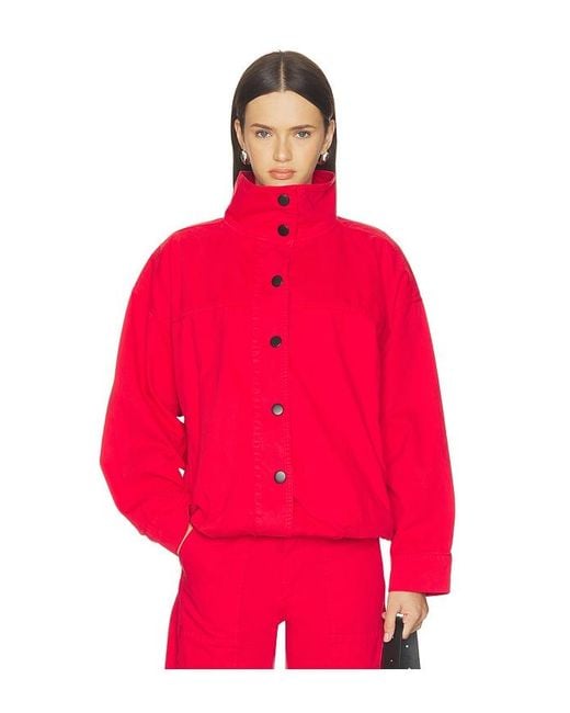 Pistola Red Liberty Funnel Neck Jacket