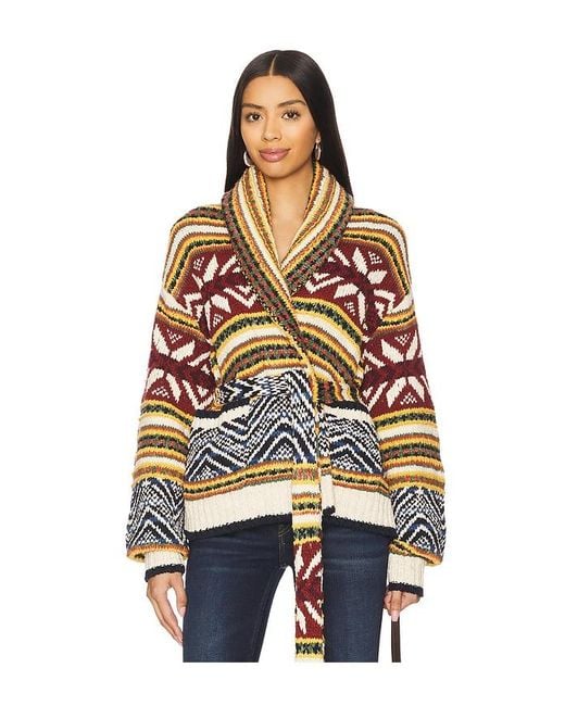 Polo Ralph Lauren Multicolor Multi-Pattern Shawl Cardigan