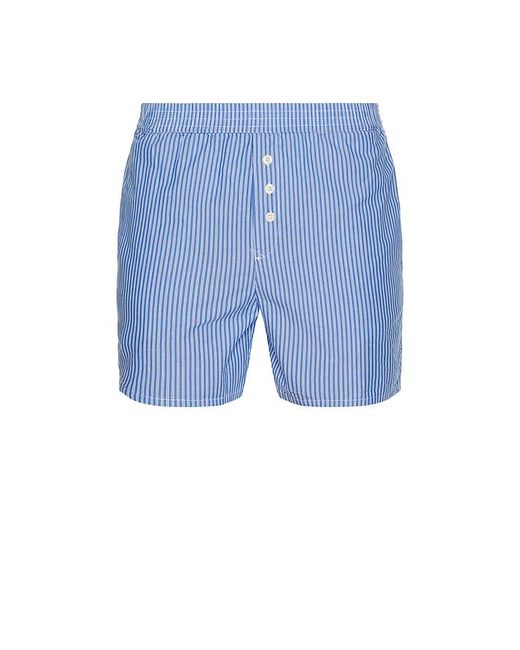 American Vintage Blue Zatybay Boxer Shorts for men
