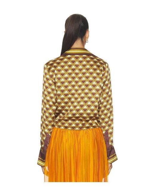 retroféte Orange Kourt Blouse