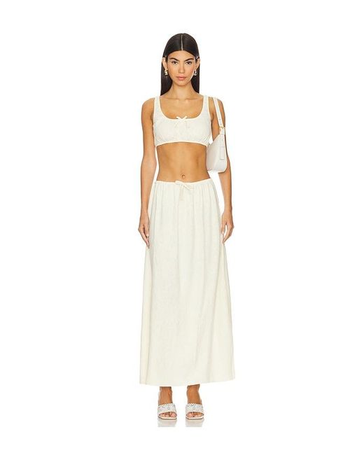 WeWoreWhat White Tie Waist Skirt