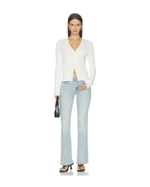 7 For All Mankind Blue Bootcut Tailorless Jean