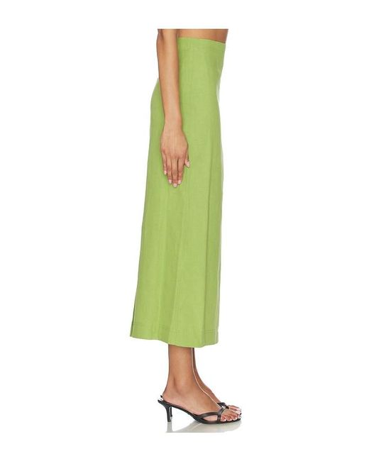 ALIGNE Green Mia Linen Mix Skirt