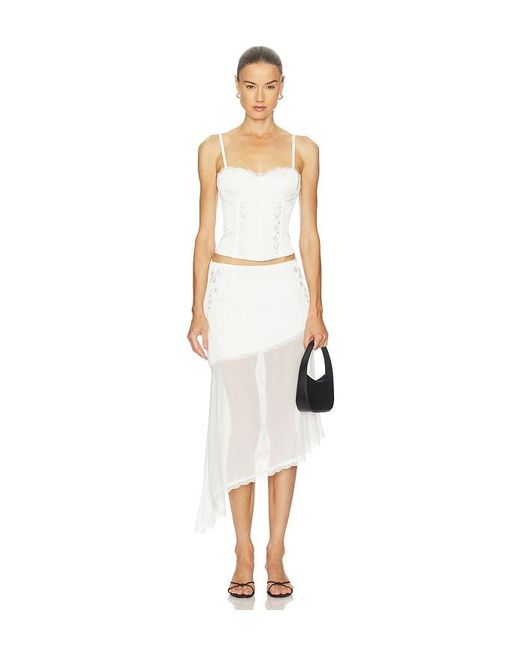 Runaway the Label White Emberly Bustier